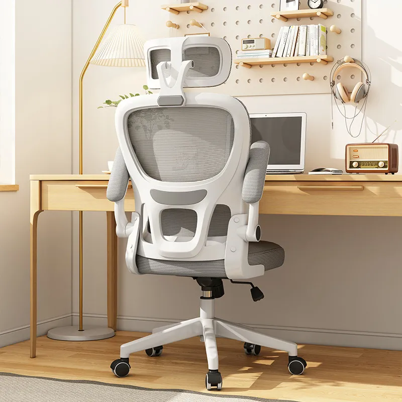 Ergonomic Office Chair - コンピューター用エルゴノミクスチェア、腰を保護する通気性の良い背もたれ、昇降機能付き、家庭用・オフィス用、長時間座りっぱなしでも快適。