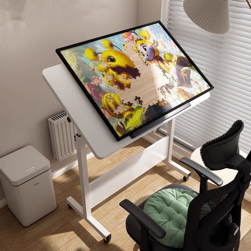 Home Office Work Table - クリエイティブモダン木製折りたたみ式高さ調節可能な描画デスクワークテーブルベッドサイドホームオフィススタディ屋内装飾ノベルティ新製品