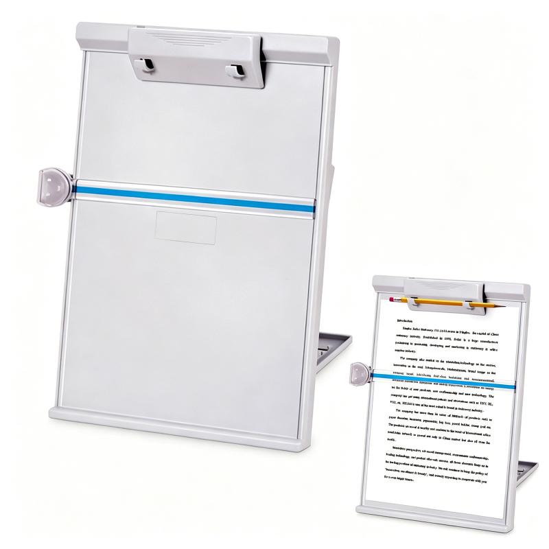 Document Holder Stand - A4読書スタンド デスクトップドキュメントホルダー 調節可能なクリップ付き ドキュメント読書スタンド オフィス/学校/家庭用