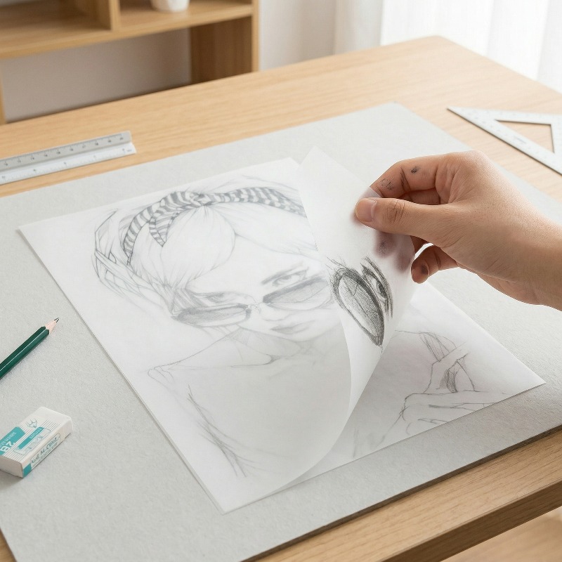 A4 書道トレーシングペーパー 100 枚透明コピー紙ハード - Home Office Layout のレビューと価格