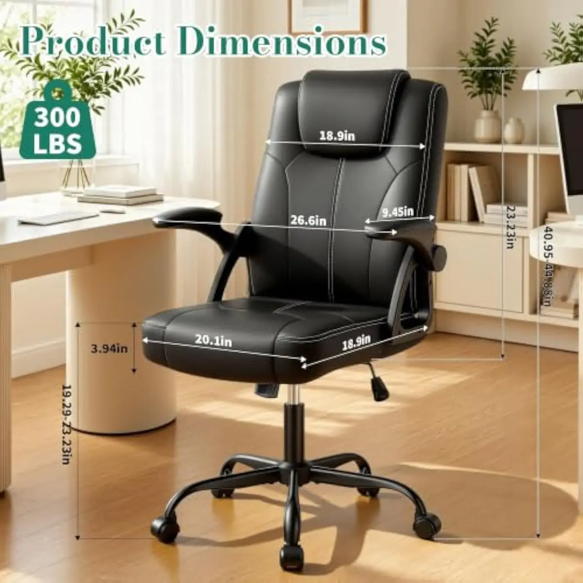 人間工学に基づいたデザインの高級オフィスチェア。360度回転 - Ergonomic Office Chair のレビューと価格