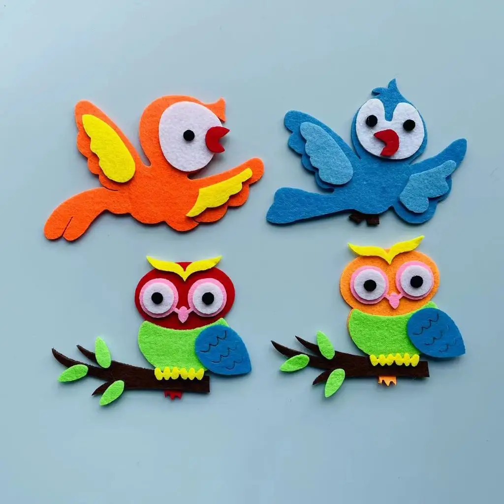 フェルト3D動物クラフト壁装飾、幼稚園レイアウト、家庭、学校 - Home Office Layout のレビューと価格