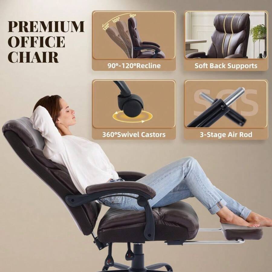 オフィスチェア、ハイバックコンピューターチェア、人間工学に基 - Ergonomic Office Chair のレビューと価格
