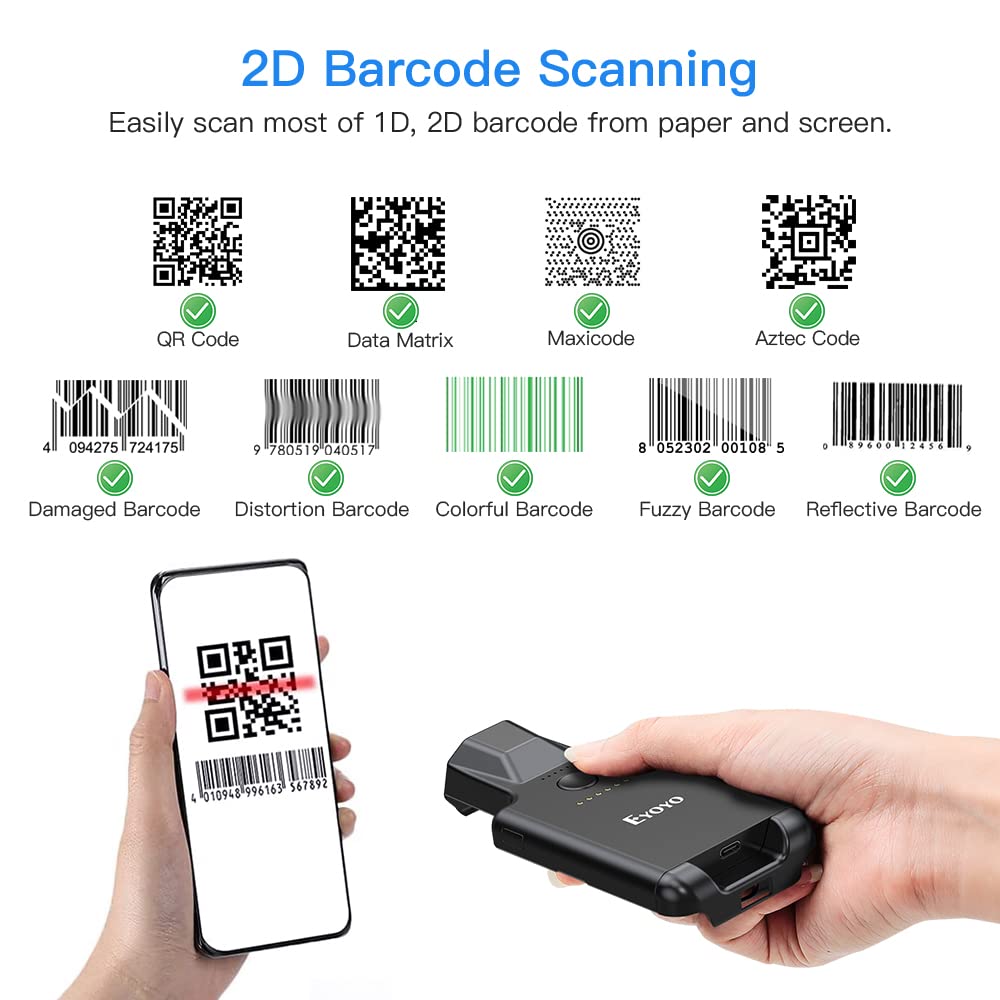 Eyoyo EY-017 バッククリップ Bluetooth - Document Scanner Portable のレビューと価格