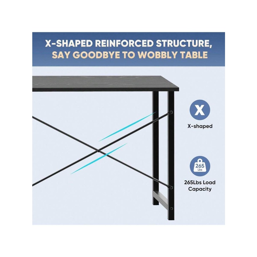 スイートクリスピー44インチコンピューターデスク、ホームオフ - Home Office Work Table のレビューと価格