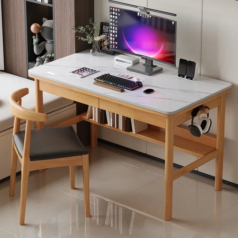 コンピューターホームオフィステーブル白い学習用ゲーム用学生用 - Home Office Work Table のレビューと価格