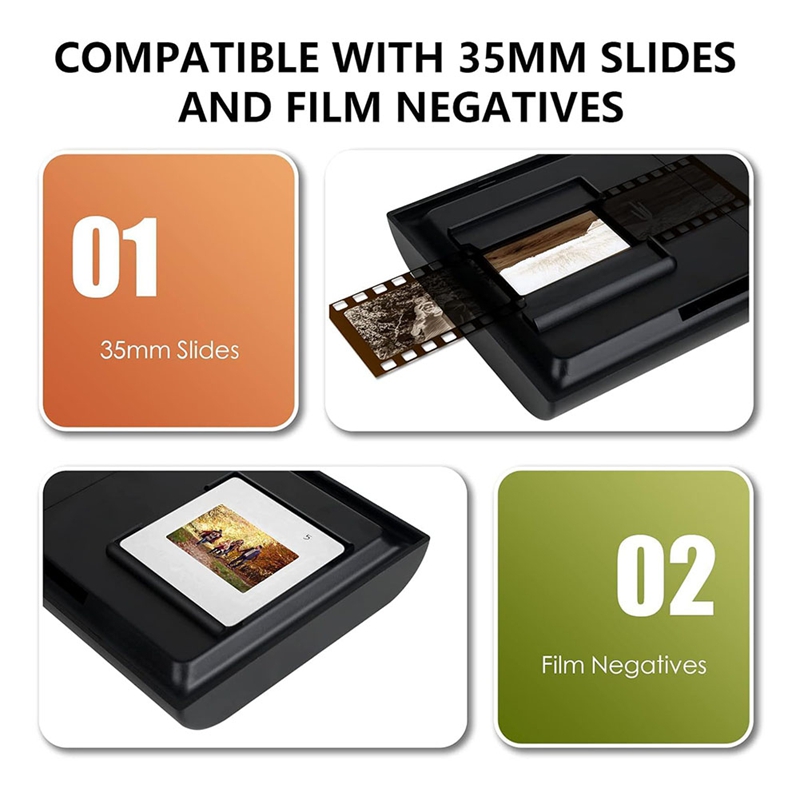 モバイルフィルムおよびスライドスキャナー、35mmスライドお - Document Scanner Portable のレビューと価格