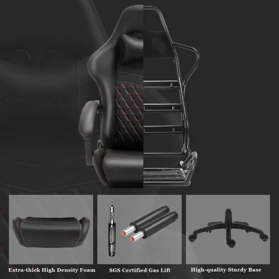 オフィスやご家庭で使用できる、大型で背の高いゲーミングチェア - Ergonomic Office Chair のレビューと価格